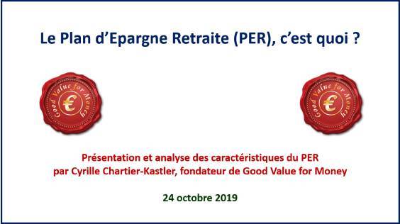 Présentation et analyse des caractéristiques du Plan d'Epargne Retraite (PER)