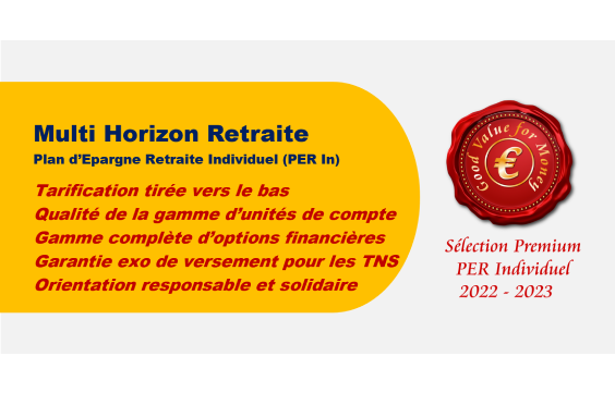 Lecture 2022-2023 par Good Value for Money du contrat Multi Horizon Retraite de Mutavie