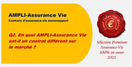Q2. En quoi AMPLI Assurance Vie est-il un contrat différent sur le marché ?