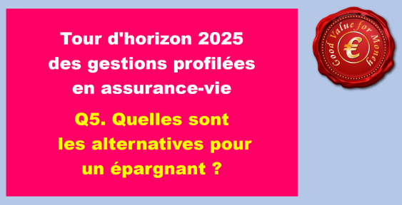 Q5. Quelles sont les alternatives pour un épargnant qui ne souhaiterait pas de gestion profilée ?