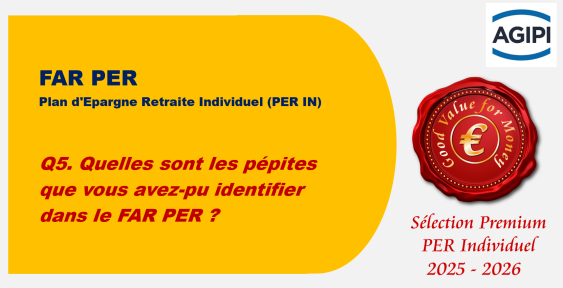 Q5. Quelles sont les pépites que vous avez-pu identifier dans le FAR PER ?