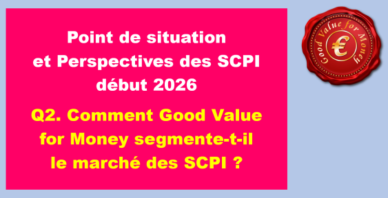 Q2. Comment Good Value for Money segmente-t-il le marché des SCPI ?