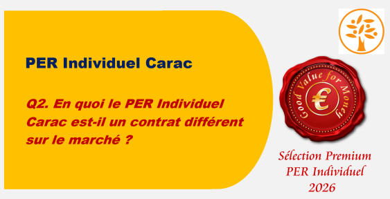 VID101 - Q2. En quoi le PER Individuel Carac est-il un contrat différent sur le marché ?